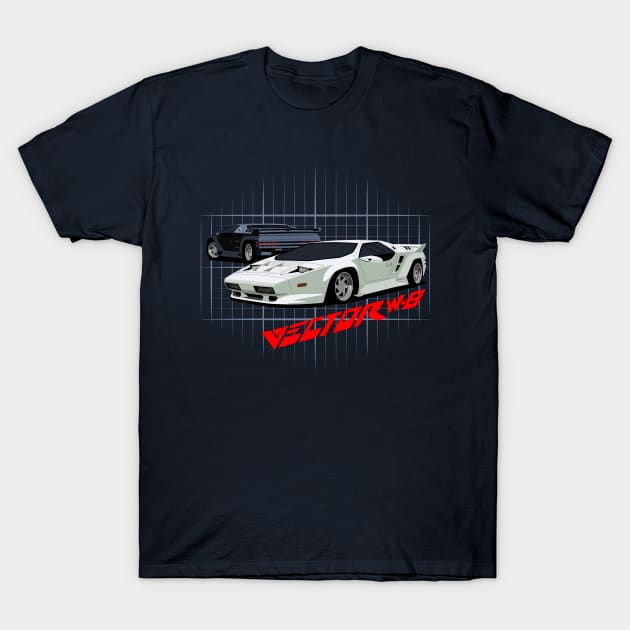 Vector W8 T-Shirt by AutomotiveArt